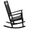 Flash Furniture Winston All-Weather Rocking Chair in Black Faux Wood JJ-C14703-BK-GG - alternate 4